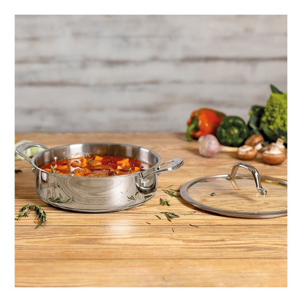 تابه درب دار استیل 28 سانت - تصویر 6