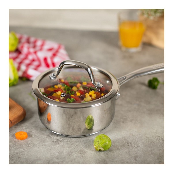 ست دو قابلمه و شیرجوش استیل All.R - تصویر 6